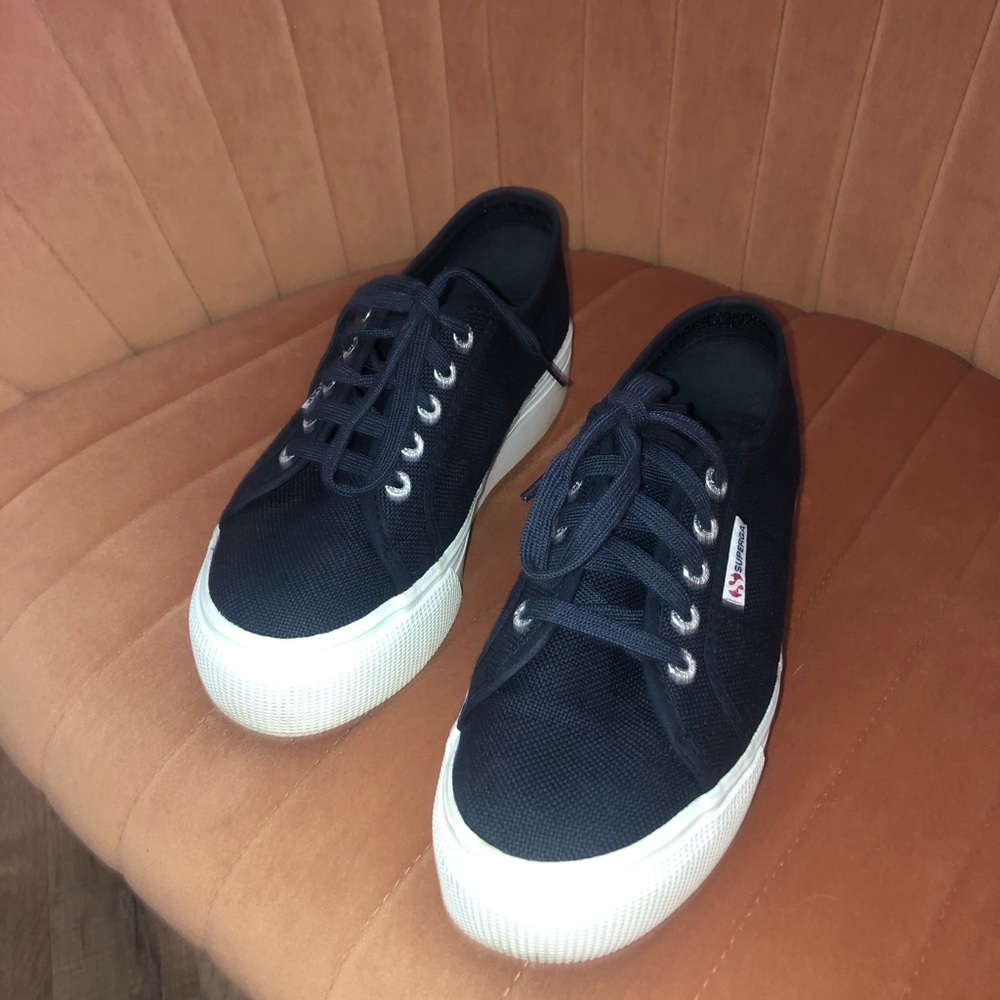 Navy blue Platform Supergas